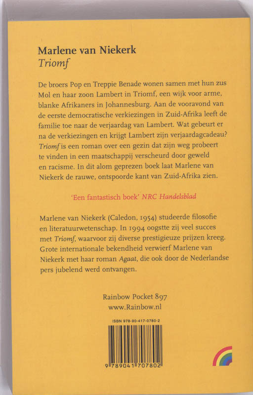 Triomf / Rainbow pocketboeken / 897 achterkant