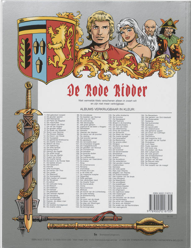 Het zwaard van de maagd / De Rode Ridder / 210 achterkant