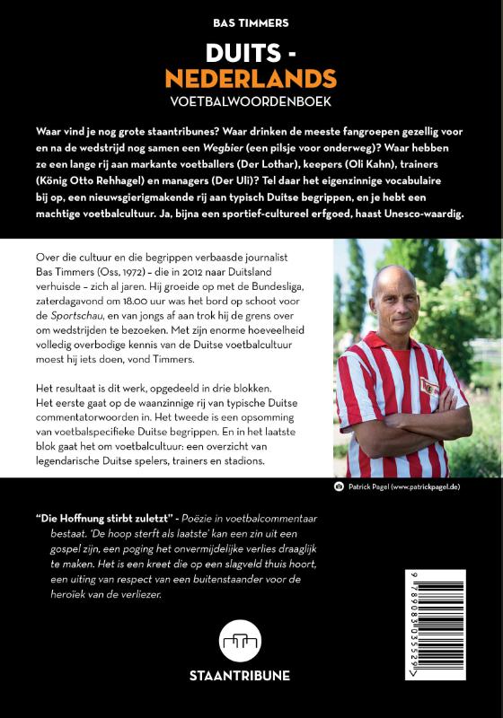 Duits-Nederlands voetbalwoordenboek achterkant