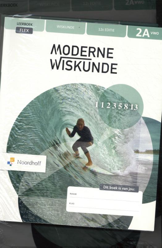 Moderne Wiskunde vwo 2a wiskunde flex Leerboek