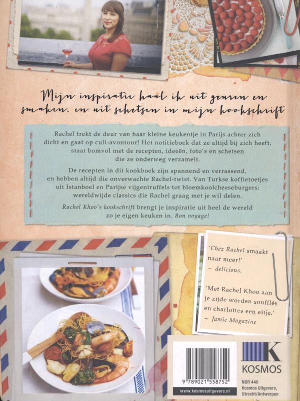 Rachel Khoo's kookschrift achterkant