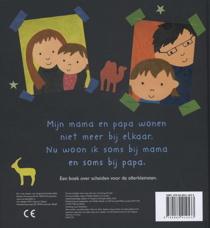 Soms woon ik bij mama en soms woon ik bij papa achterkant