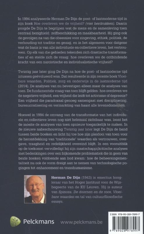 Hoe overleven we de vrijheid? achterkant