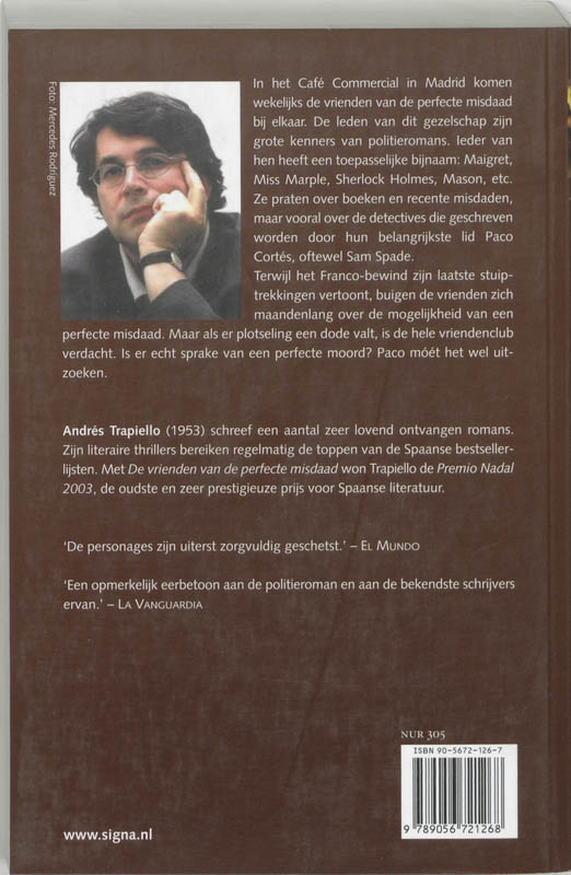 De Vrienden Van De Perfecte Misdaad achterkant