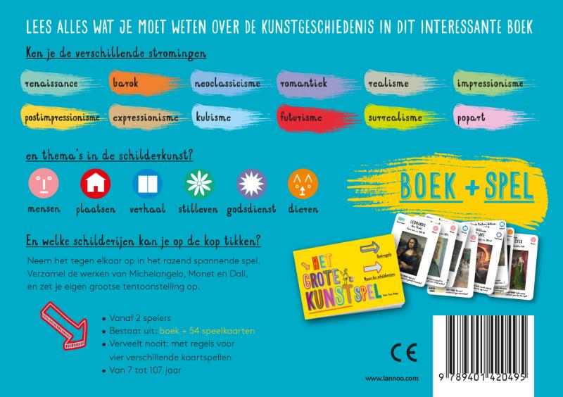 Het grote kunstspel achterkant