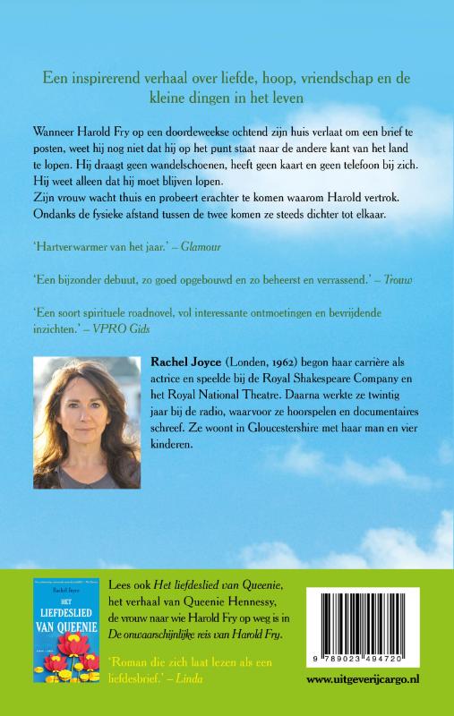 De onwaarschijnlijke reis van Harold Fry achterkant