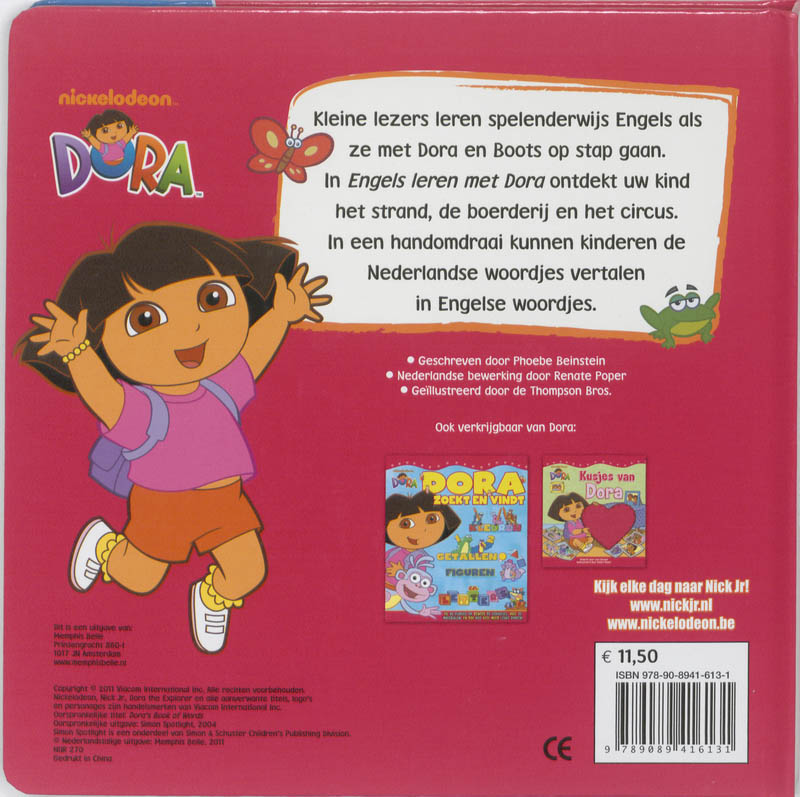 Engels Leren Met Dora achterkant