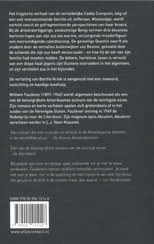 Het geluid en de drift / LJ Veen Klassiek achterkant