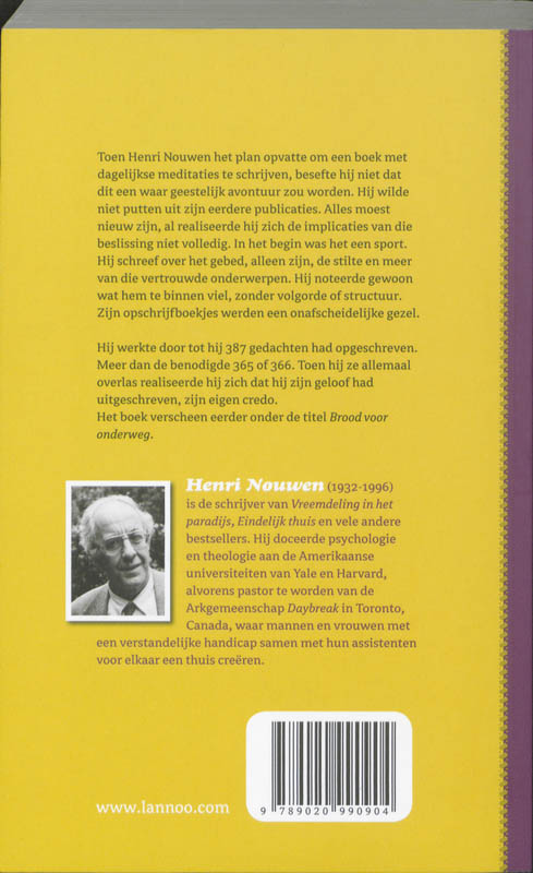 Een jaar met Henri Nouwen achterkant