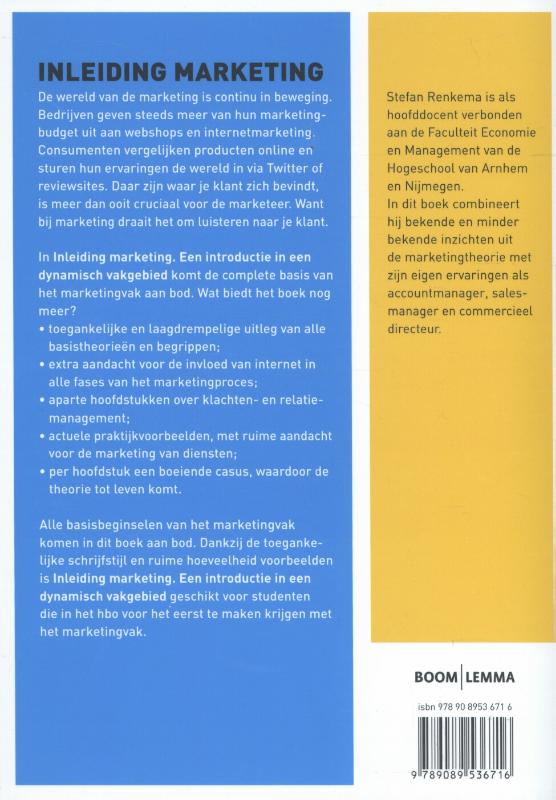 Inleiding marketing achterkant