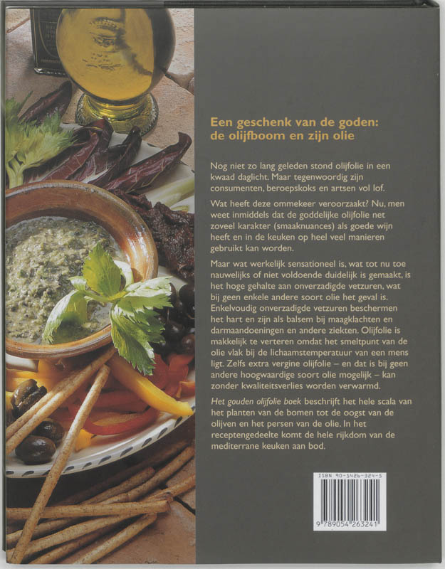 Het gouden olijfolie boek achterkant