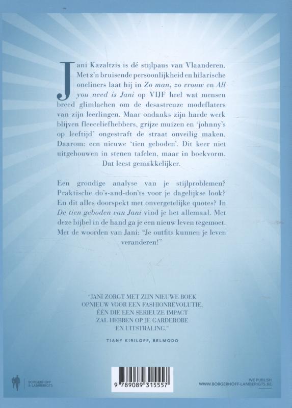 De 10 geboden van Jani achterkant