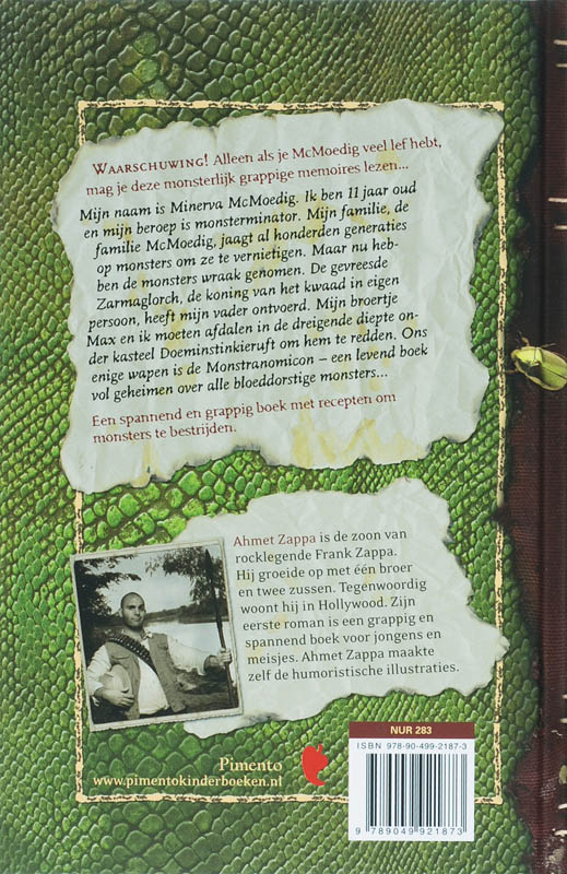 De Monsterlijke Memoires van een Machtige McMoedig achterkant