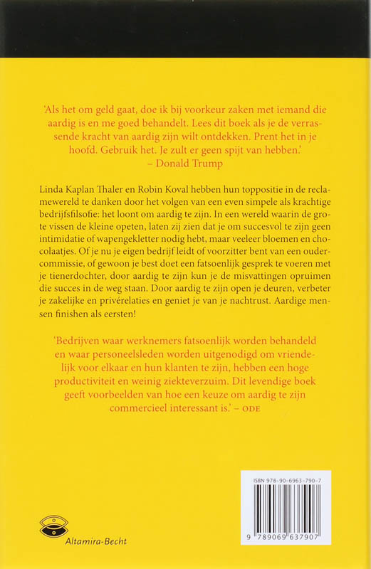 De Kracht Van Aardig Zijn achterkant