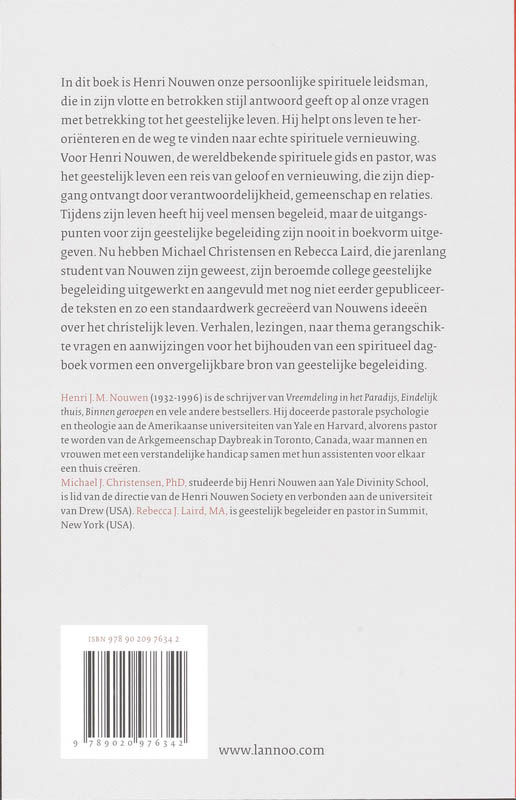 Spiritueel begeleiden achterkant