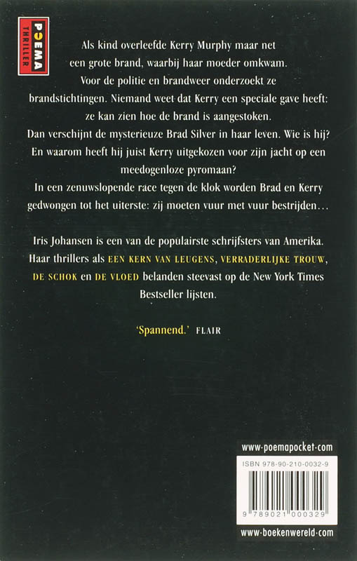 De brand / Poema-pockets achterkant