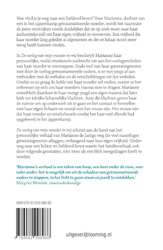 De oorlog van mijn moeder in mij achterkant