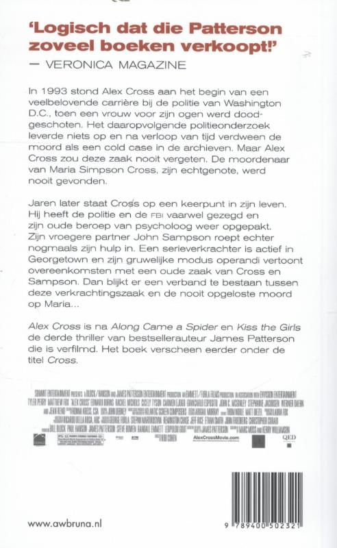 Alex Cross achterkant