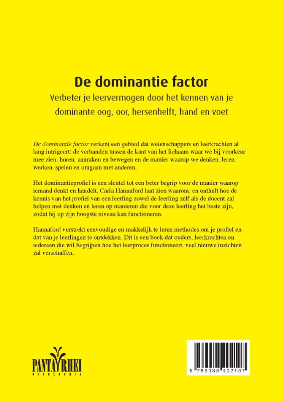 De dominantie factor achterkant