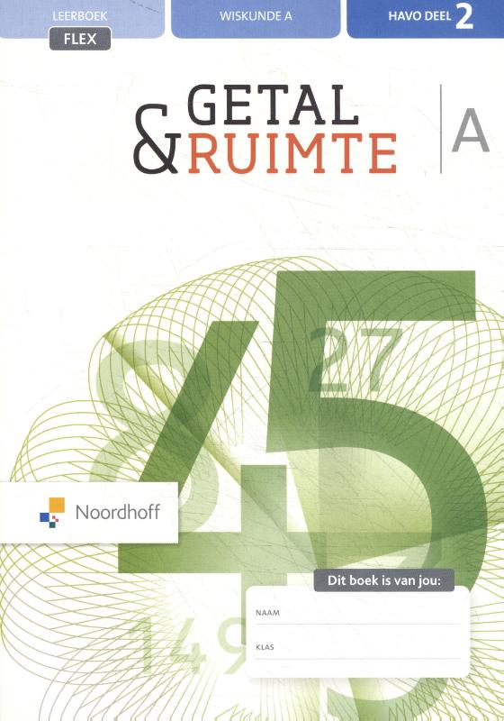 Getal & Ruimte FLEX havo A 2 leerboek