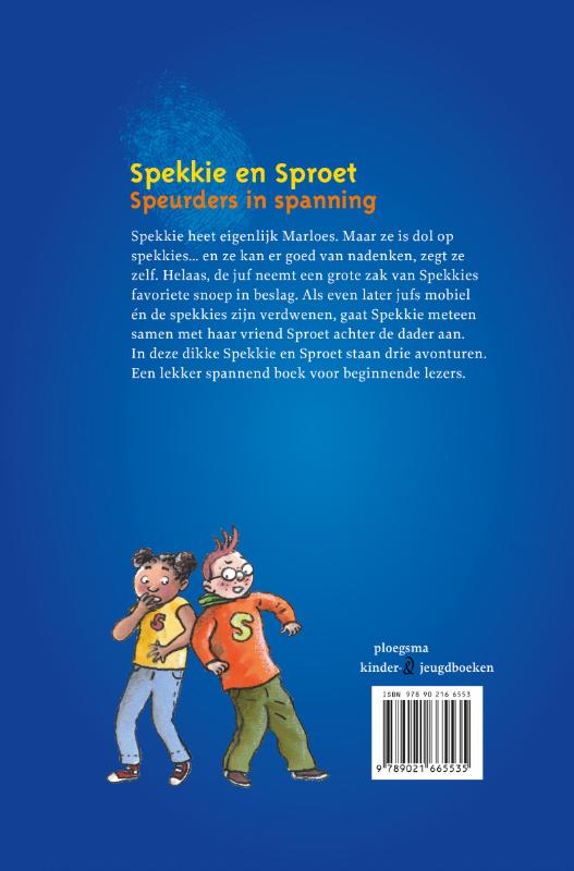 Spekkie en Sproet, speurders in spanning achterkant
