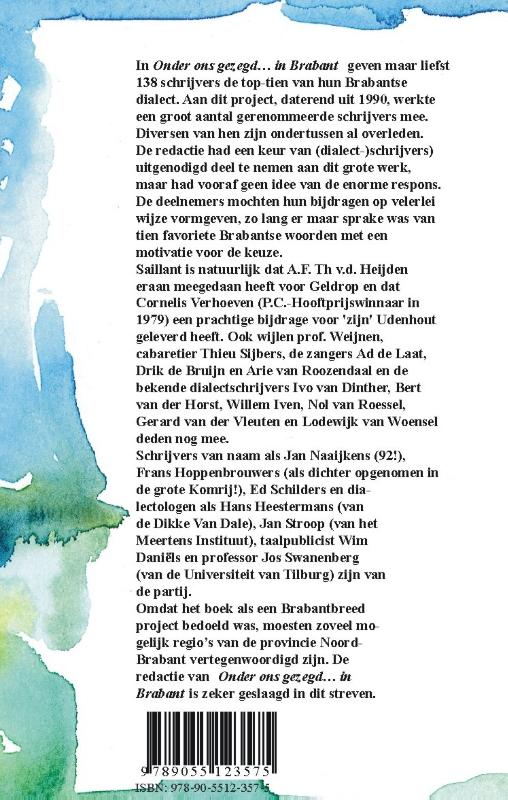 Onder ons gezegd... in Brabant achterkant