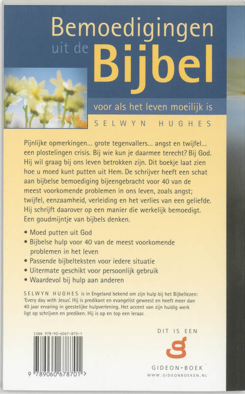 Bemoedigingen uit de Bijbel achterkant