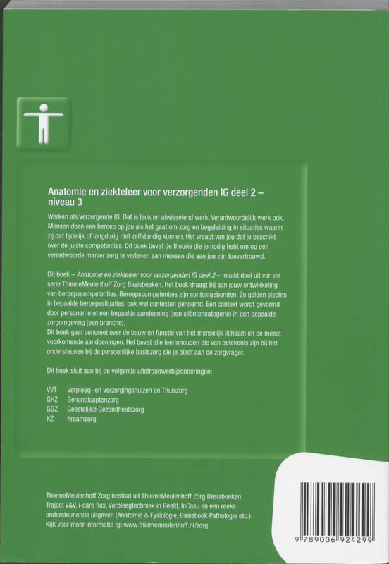 Anatomie en ziekteleer voor verzogenden IG deel 2 Basisboek achterkant