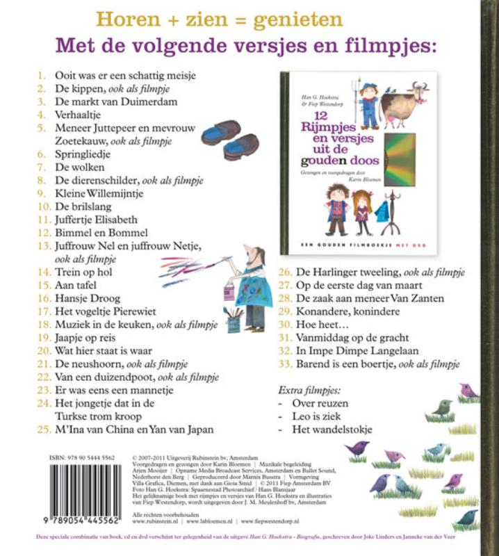 Rijmpjes en versjes uit de Gouden Doos / Gouden Boekjes achterkant