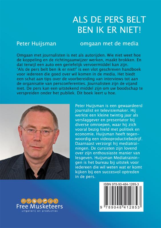 Als de pers belt ben ik er niet! achterkant