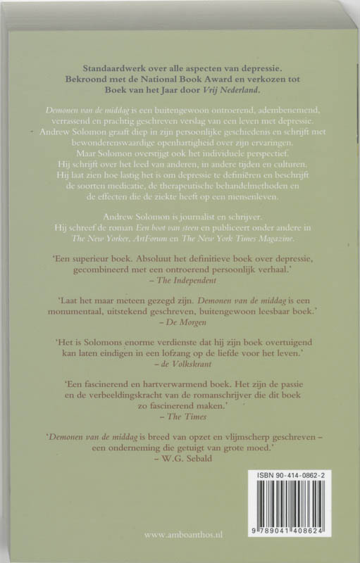 Demonen Van De Middag achterkant