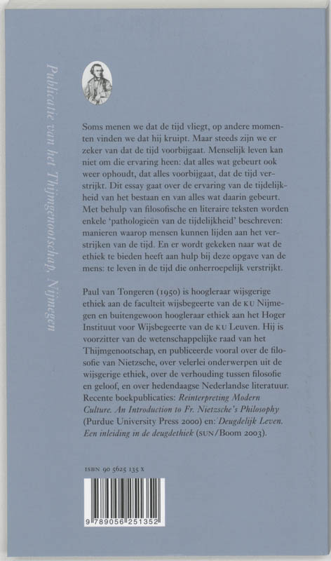 Over het verstrijken van de tijd / Annalen van het Thijmgenootschap / 90/4 achterkant