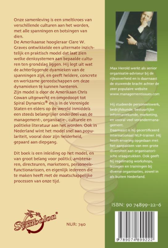 De spiraal van waarden en denken achterkant