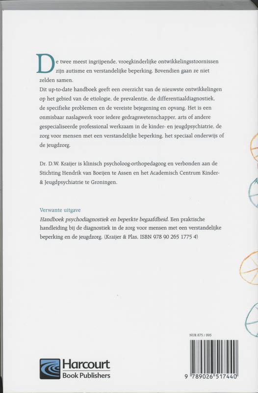 Handboek autismespectrumstoornissen en verstandelijke beperking achterkant