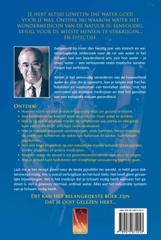 Water, het goedkoopste medicijn achterkant