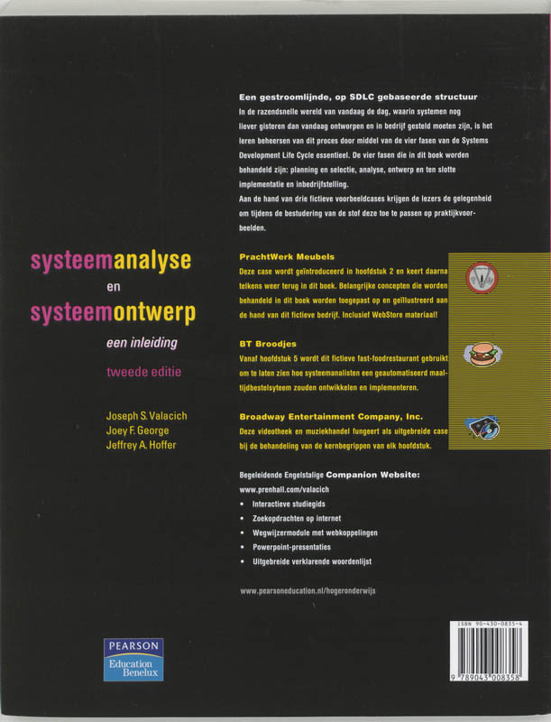 Systeemanalyse systeemontwerp achterkant