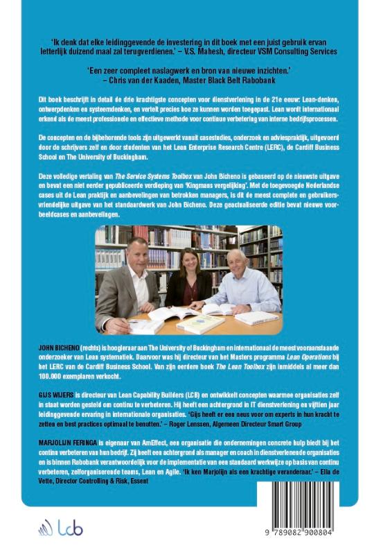 De toolbox voor dienstverlening achterkant