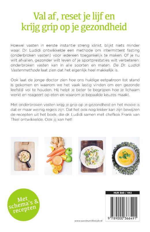 De dr. Ludidi Vastenmethode achterkant