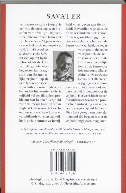 De moed om te kiezen achterkant