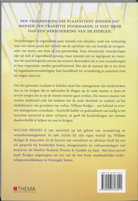 Managen van transities achterkant