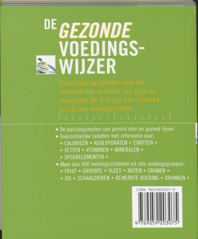 Gezonde Voedingswijzer achterkant