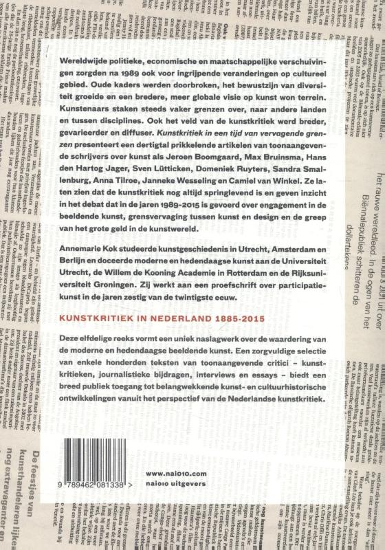 Kunstkritiek in een tijd van vervagende grenzen 1989-2015 achterkant