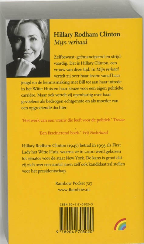 Mijn verhaal / Rainbow pocketboeken / 727 achterkant