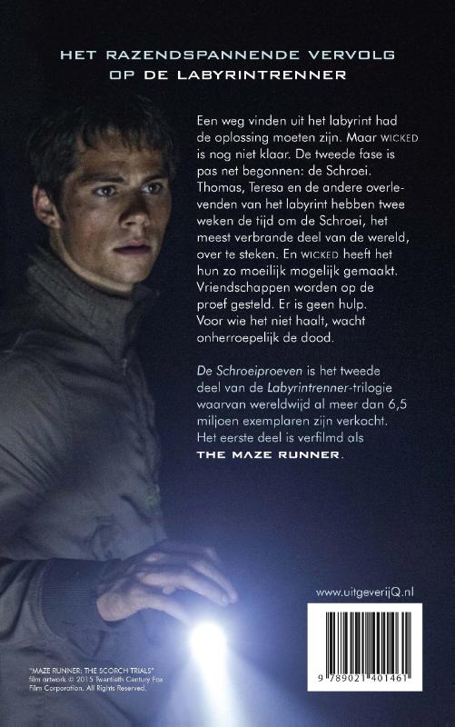 De schroeiproeven / De Labyrintrenner / 2 achterkant