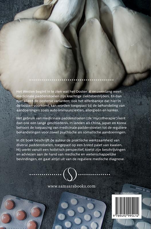 Medicinale paddenstoelen achterkant