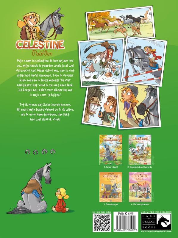Salar vliegt / Celestine en de paarden / 1 achterkant
