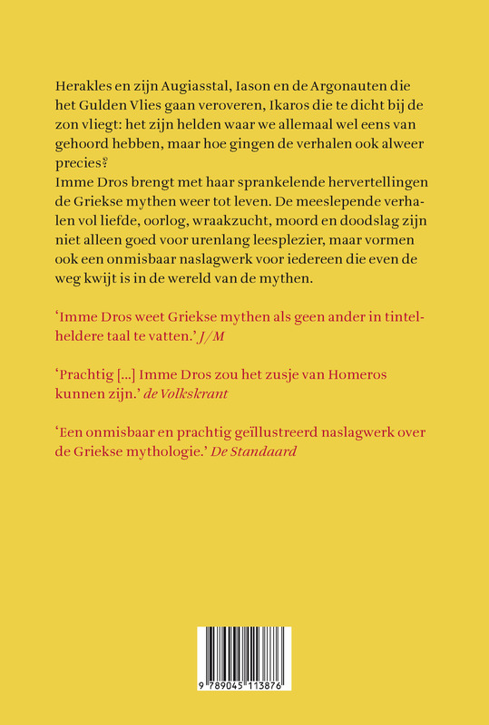 Griekse mythen achterkant