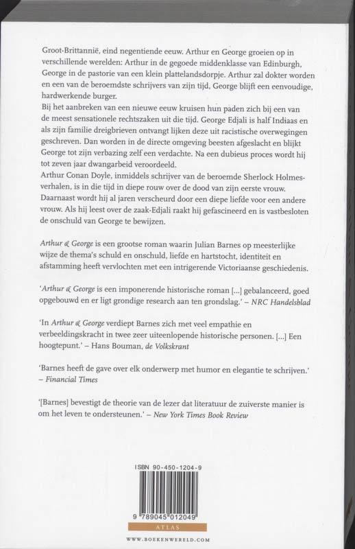 Arthur En George achterkant