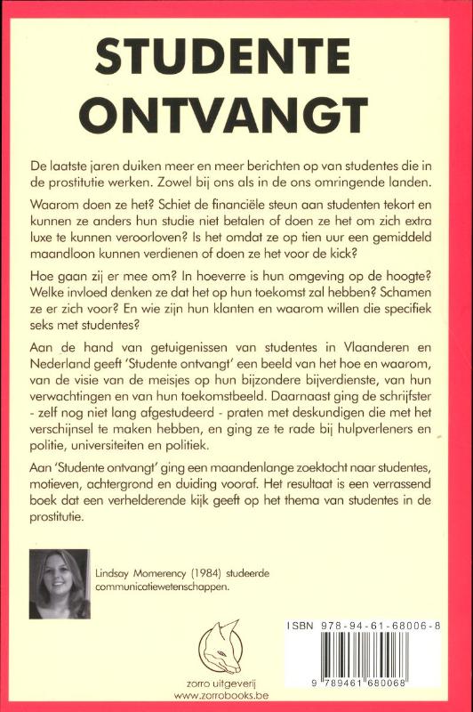 Studente ontvangt achterkant