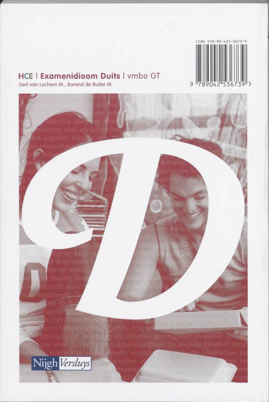 HCE Examenidioom Duits Vmbo GT Tekstboek achterkant